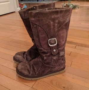 Tall ugg zippered boots